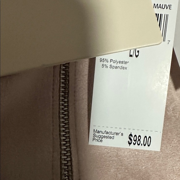 Women's Light Pink Leather Jacket - Picture 4 of 4